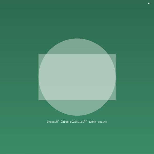 Okapový žlab půlkulatý 125mm pozink