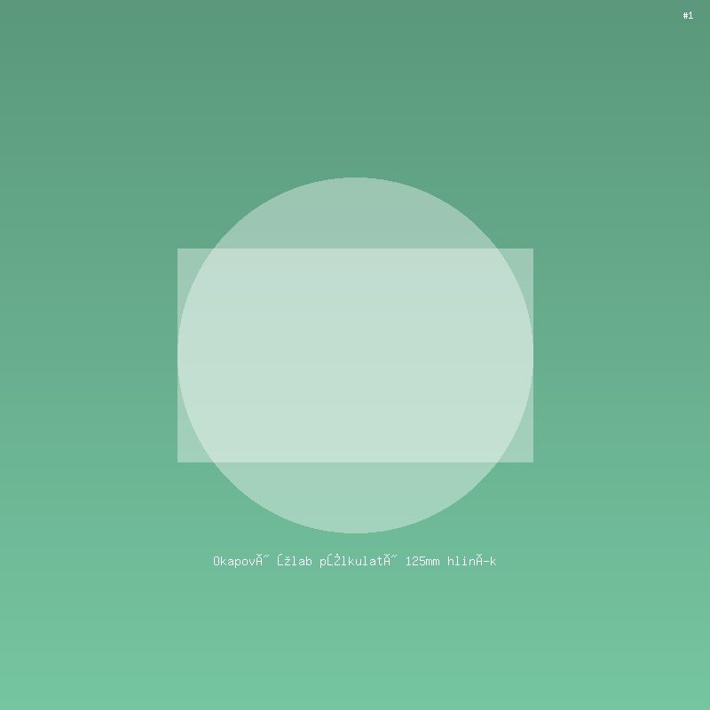 Okapový žlab půlkulatý 125mm hliník