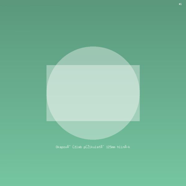 Okapový žlab půlkulatý 125mm hliník