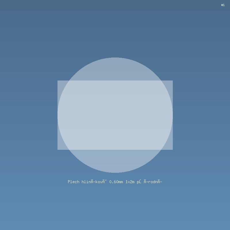 Plech hliníkový 0.60mm 1x2m přírodní