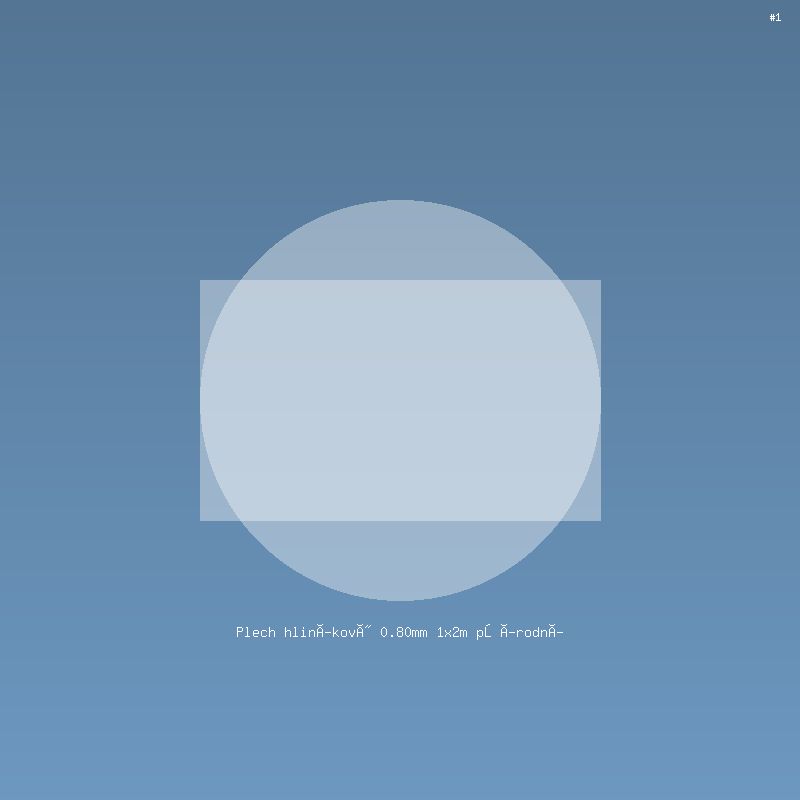 Plech hliníkový 0.80mm 1x2m přírodní