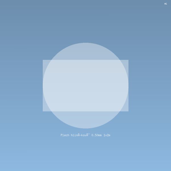 Plech hliníkový 0.50mm 1x2m