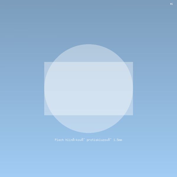 Plech hliníkový protiskluzový 1.5mm