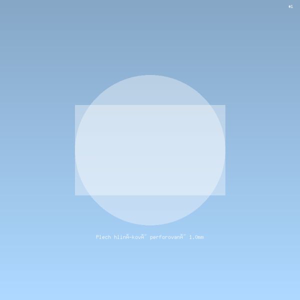 Plech hliníkový perforovaný 1.0mm