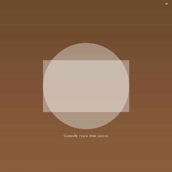 Svodová roura 80mm pozink