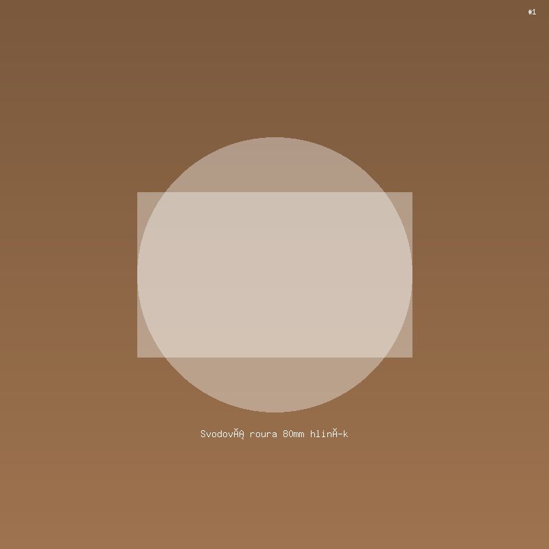 Svodová roura 80mm hliník