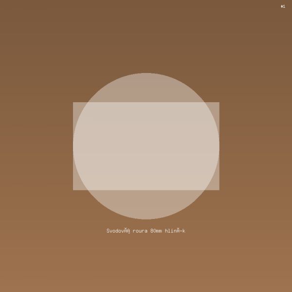 Svodová roura 80mm hliník