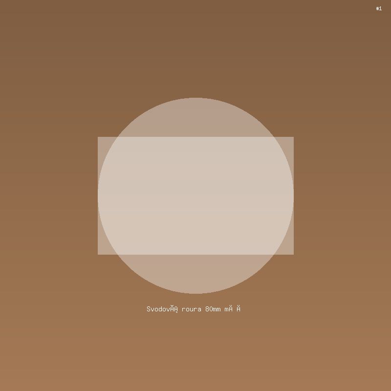 Svodová roura 80mm měď