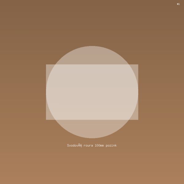 Svodová roura 100mm pozink