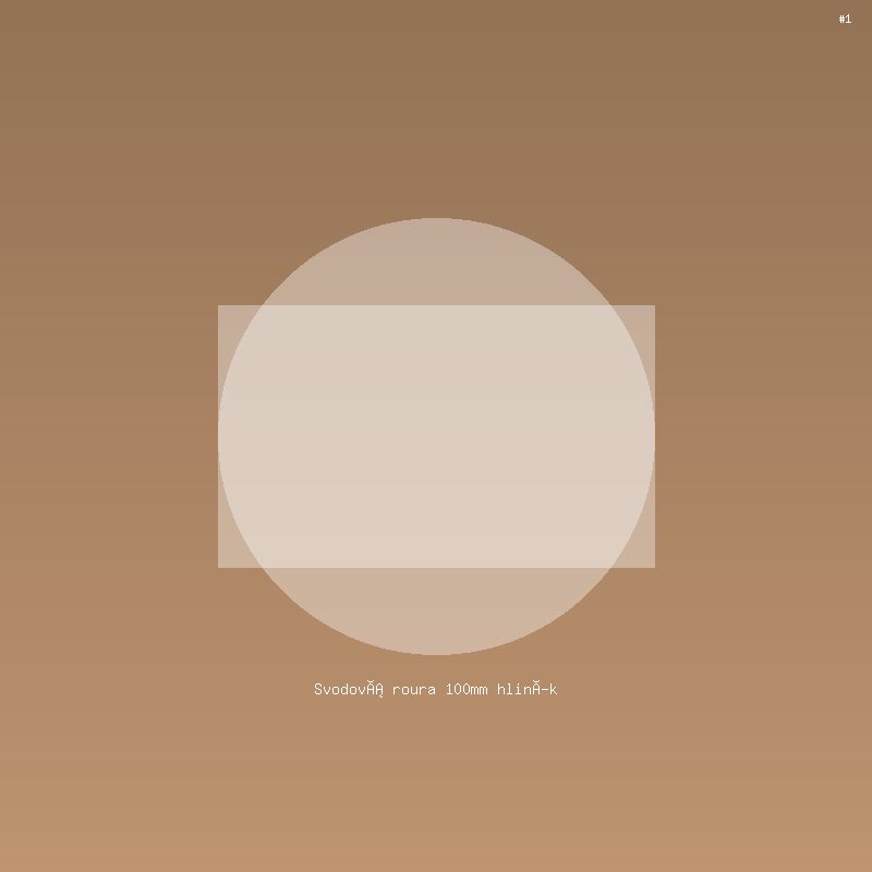 Svodová roura 100mm hliník