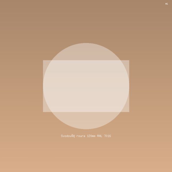 Svodová roura 120mm RAL 7016
