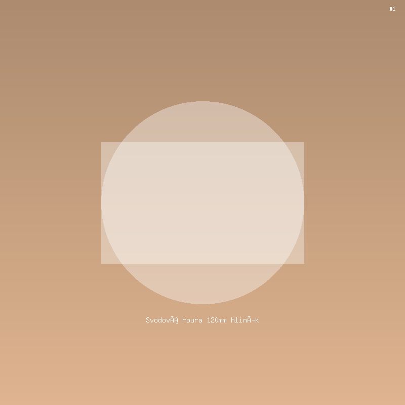 Svodová roura 120mm hliník