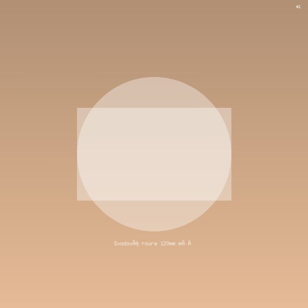 Svodová roura 120mm měď