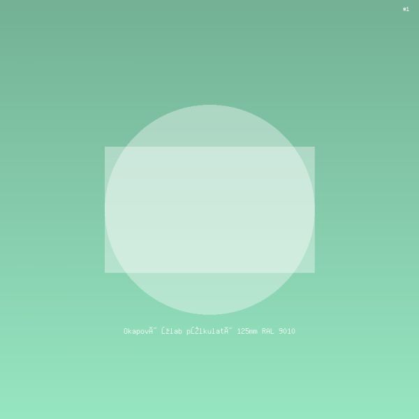 Okapový žlab půlkulatý 125mm RAL 9010