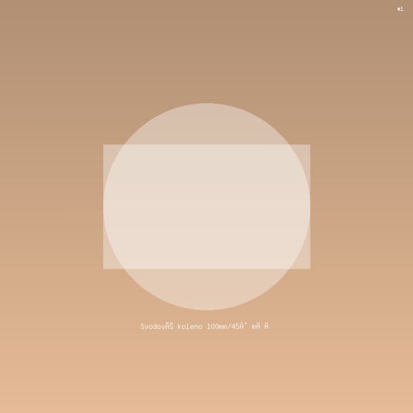 Svodové koleno 100mm/45° měď