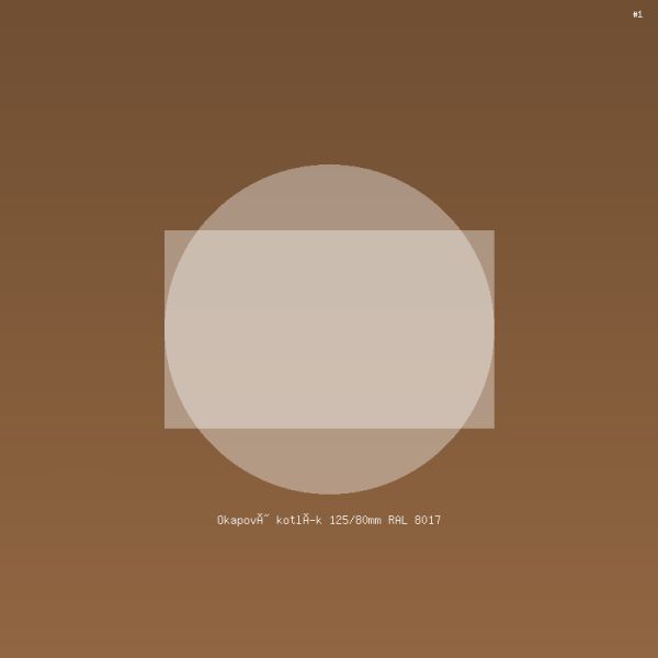 Okapový kotlík 125/80mm RAL 8017