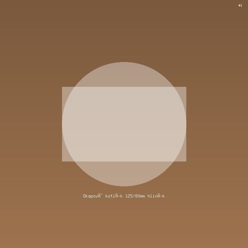 Okapový kotlík 125/80mm hliník