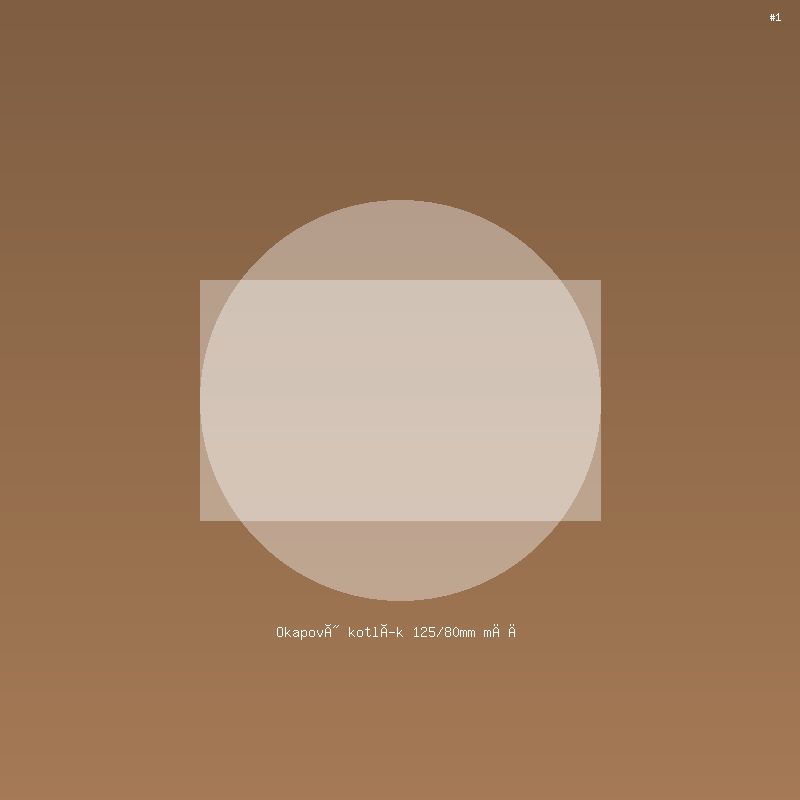 Okapový kotlík 125/80mm měď