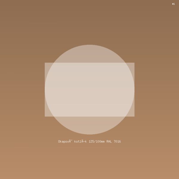 Okapový kotlík 125/100mm RAL 7016