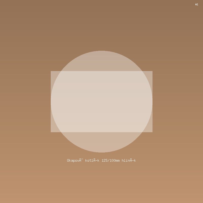 Okapový kotlík 125/100mm hliník