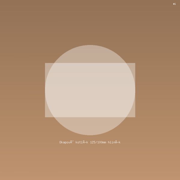 Okapový kotlík 125/100mm hliník