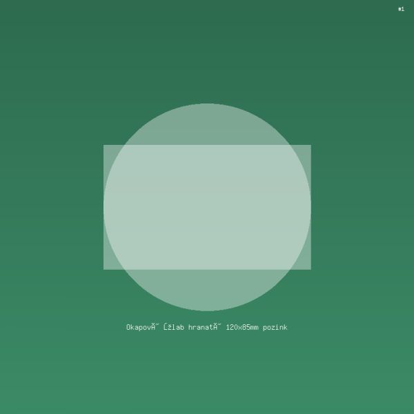 Okapový žlab hranatý 120x85mm pozink