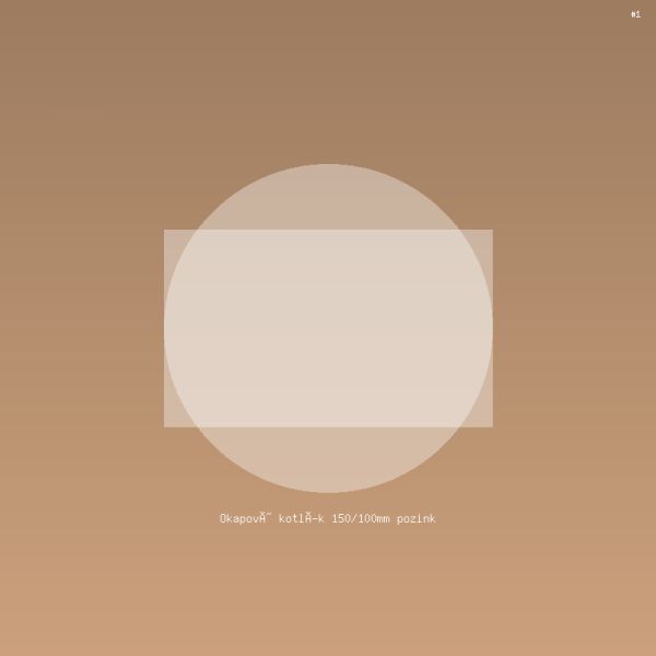 Okapový kotlík 150/100mm pozink