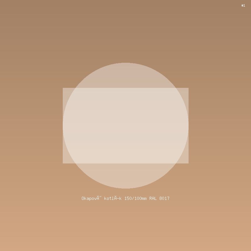 Okapový kotlík 150/100mm RAL 8017