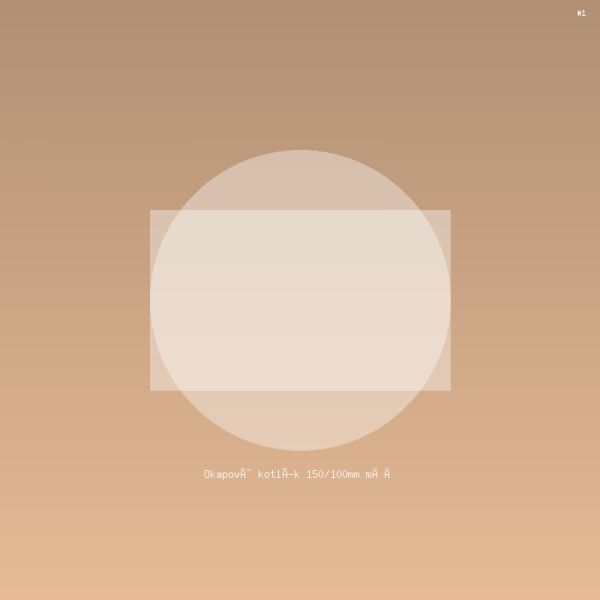 Okapový kotlík 150/100mm měď