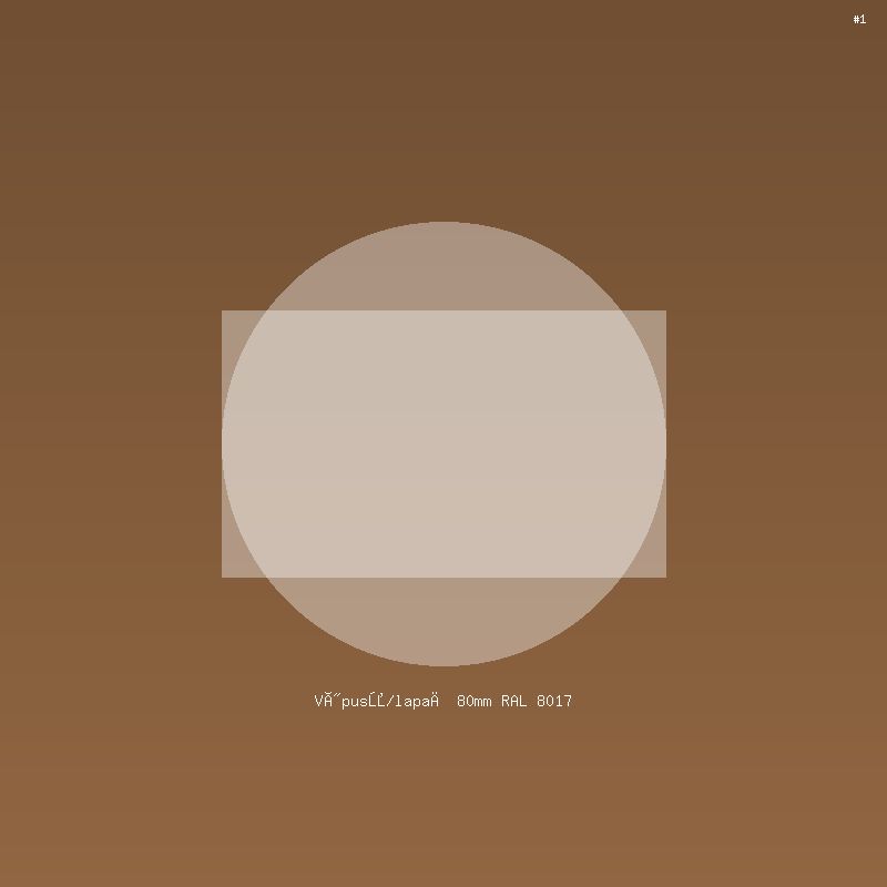 Výpusť/lapač 80mm RAL 8017