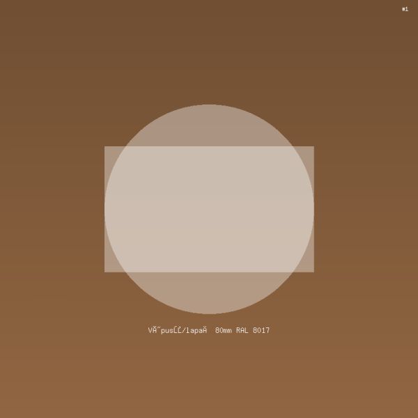 Výpusť/lapač 80mm RAL 8017