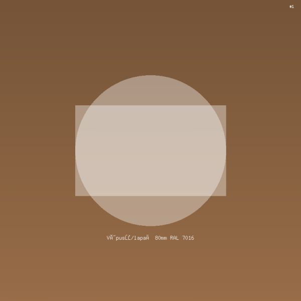 Výpusť/lapač 80mm RAL 7016