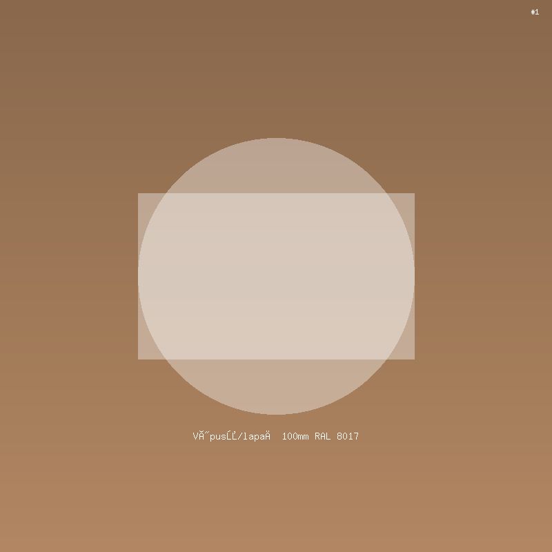 Výpusť/lapač 100mm RAL 8017