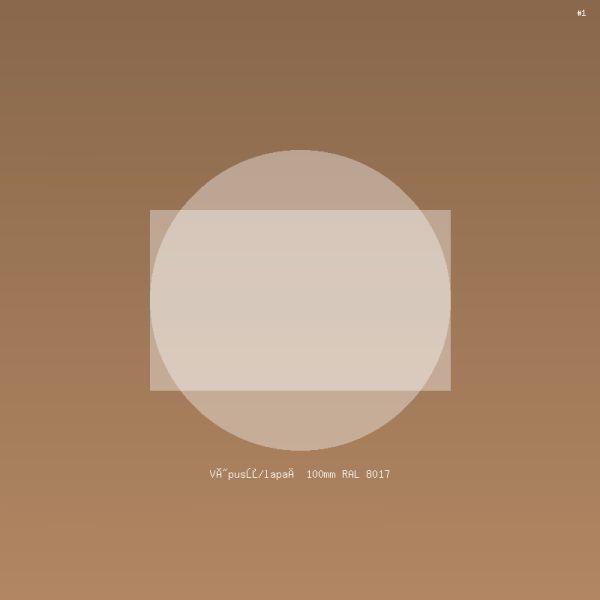 Výpusť/lapač 100mm RAL 8017