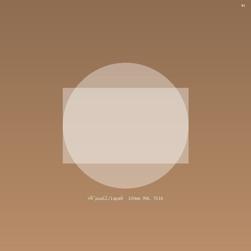 Výpusť/lapač 100mm RAL 7016