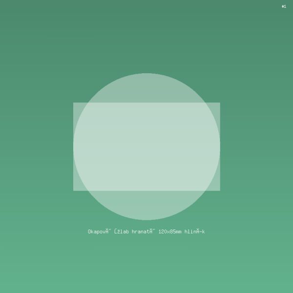 Okapový žlab hranatý 120x85mm hliník