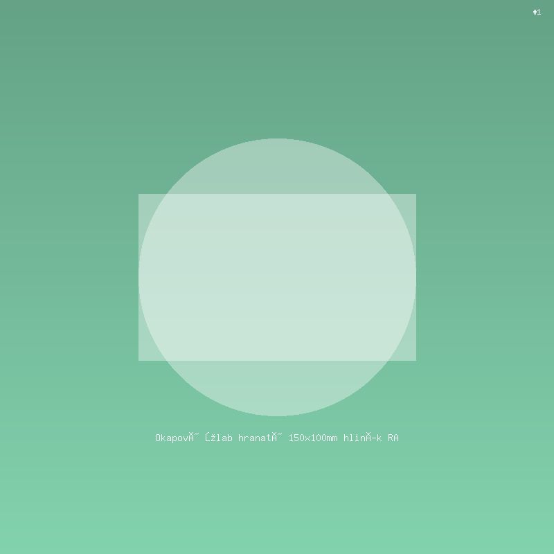 Okapový žlab hranatý 150x100mm hliník RAL 7016