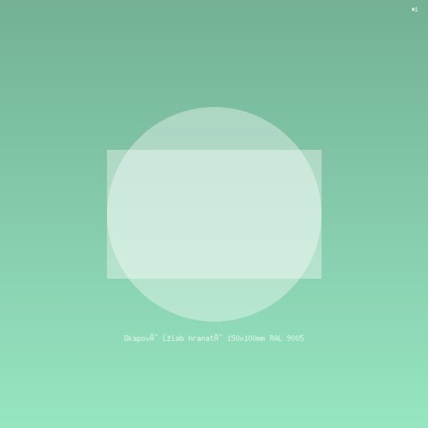 Okapový žlab hranatý 150x100mm RAL 9005