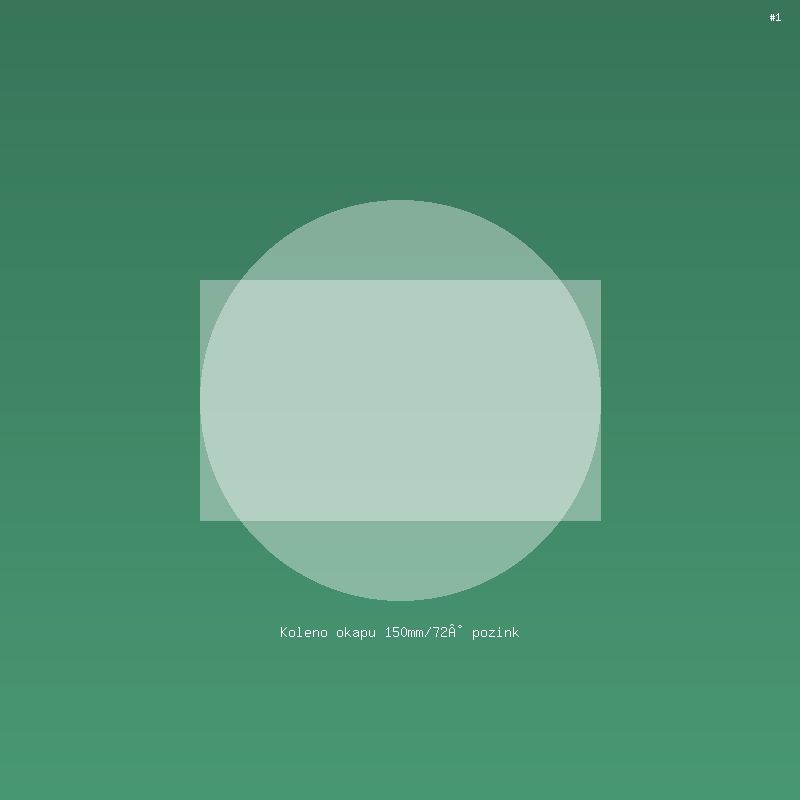 Koleno okapu 150mm/72° pozink