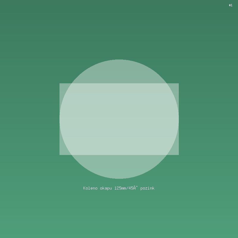 Koleno okapu 125mm/45° pozink