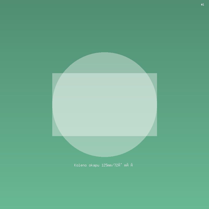 Koleno okapu 125mm/72° měď