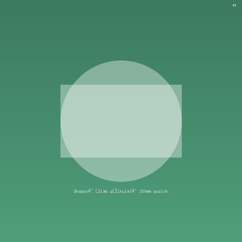 Okapový žlab půlkulatý 150mm pozink