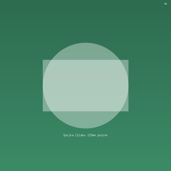 Spojka žlabu 125mm pozink