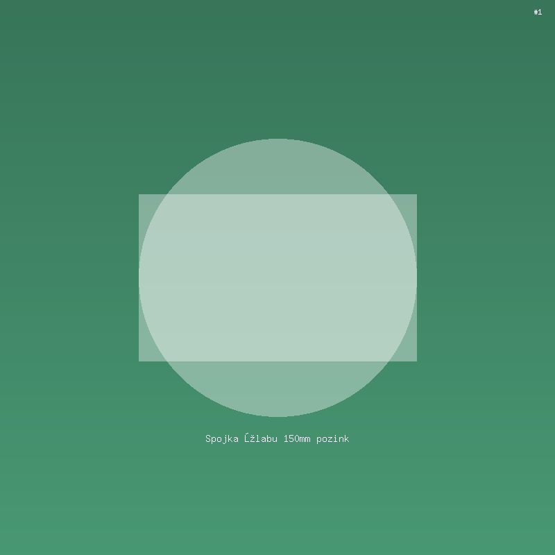 Spojka žlabu 150mm pozink