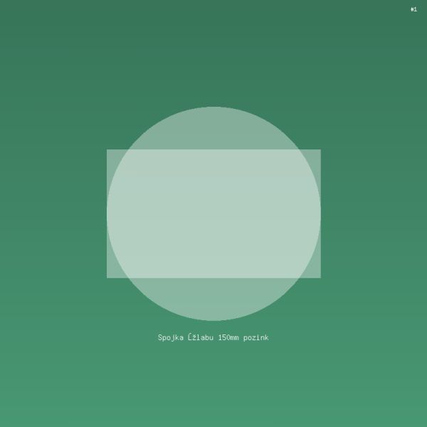 Spojka žlabu 150mm pozink