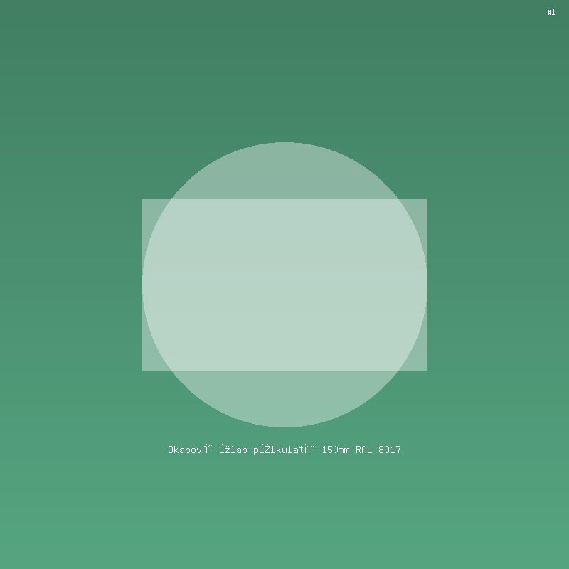 Okapový žlab půlkulatý 150mm RAL 8017