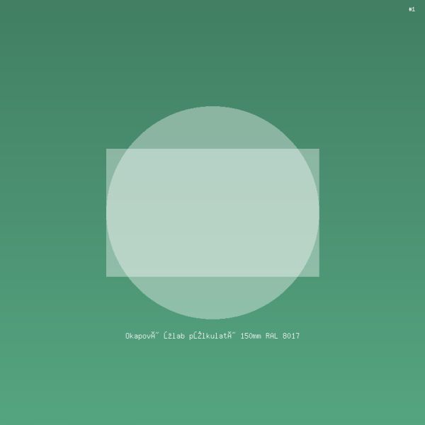 Okapový žlab půlkulatý 150mm RAL 8017