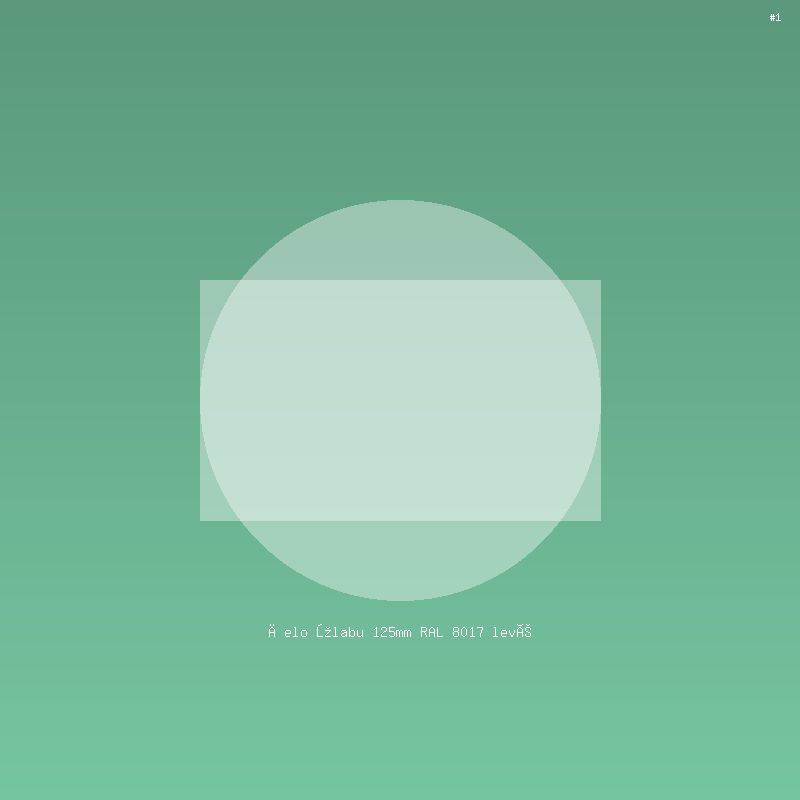 Čelo žlabu 125mm RAL 8017 levé