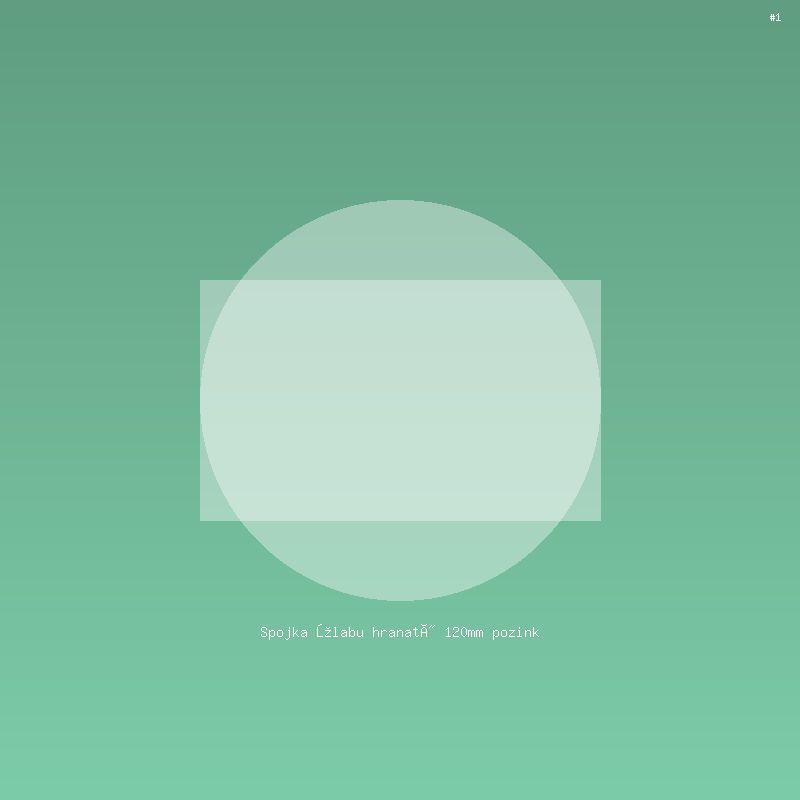 Spojka žlabu hranatý 120mm pozink