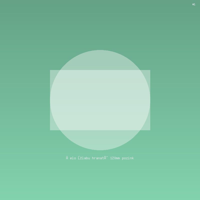 Čelo žlabu hranatý 120mm pozink